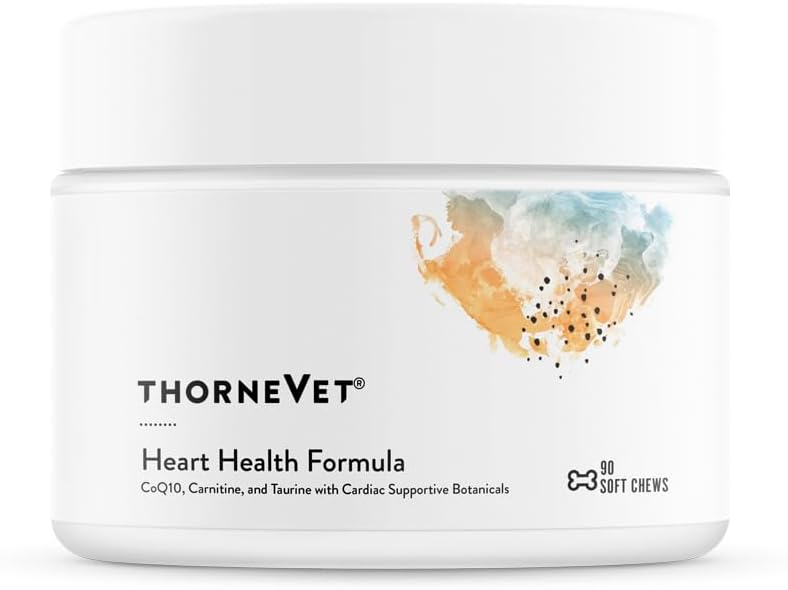 ThorneVET Heart Healthy Formula – 개 및 고양이를위한 심혈관 지원, 90 소프트 체스