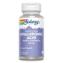 SOLARAY Hyaluronic Acid Triple Strength - Skin Elasticity and Firmness Support - Plus Vitamin C - Lab Verified, 30 Servings, 30 VegCaps