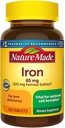 Nature made Iron 65 mg (từ Ferrous Sulfate) Bản đồ cho định dạng hồng cầu (365 ct).