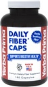 Yerba Prima Daily Fiber Caps - 180 Capsules - Soluble & Insoluble Dietary Fiber Supplement - Colon Cleanse - Gut Health - Vegan, Non-GMO, Gluten-Free