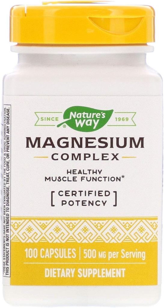Nature's Way Magnesium Complex, 100 Kapseln, Pack von 2