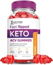 Justified Laboratories Fast Ripped Keto ACV Gummies Advanced Formula 1000MG Fast Ripped Keto Gummies Apple Cider Vinegar Formulado con Pomegranate Beet Juice Powder B12 Vegan Non GMO 60 Gummys