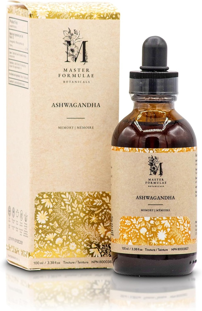 Master Maté Ashwaranda rootball Tincture 100ml | ความแข็งแกร่งพิเศษ cluffy | 100% ธรรมชาติการย่อยสลายทางชีวภาพ