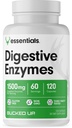 Bucked Up Digestive Enzymes (1500 mg), Essentials (60 Servings, 120 Capsules)