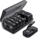 مُنظِّم زمالات أسبوعية من طراز EUVON XL 2 Times a Day, Pill Box 7 Day with One-Side Large Openings for easy to Use, Black Privacy Protection AM PM Pill Case for Medication, Vitamins, Fish Oils, supplements