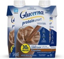 Glucerna Protein Smart Diabetes Care Shake, Chocolade, Diabetische Maaltijd Vervanging ter ondersteuning van bloedsuiker management, 30g proteïne, 150 Calorieën, klaar om te drinken, 11-fl-oz fles, 4 Pack