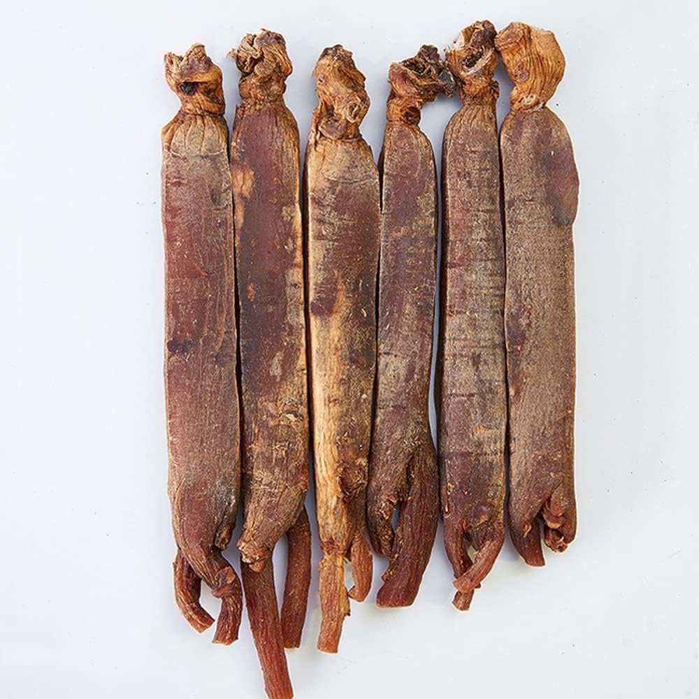 Rdeča korejska ginseng 15 let Premium rdeča korejska ginseng posušen koren, korejski ginseng čaj korejski ginseng koren, sugar brezplačno, korejski ginseng palico (100 Grams / 0,22 lbs)