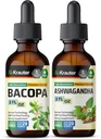 BIO KRAUTER Bacopa Tintura 2 Fl. Oz. " Ashwagandha Tincture 2 Fl. Oz.