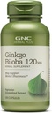 GNC Herbal Plus Ginkgo Biloba 120mg täydentää, kasvissyöjä, tukee henkistä terävyyttä, 100 tarjoilua
