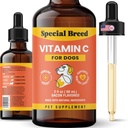 Vitamine C voor honden, helpt ondersteuning immuunsysteem, vitamine C Liquid Supplement, hondenimmune Booster, spek smaak, 2oz