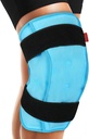Comfytemp 3D Knee Ice Pack Wrap pour le gel réutilisable de blessure, FSA Admissible, Knee Cold Pack Brace Physical Therapy for Meniscus Tear, Leg Pain, Remplacement, Arthrite, Récupération musculaire, Chirurgie Get Well Gift