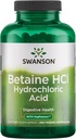 Swanson hydrochloric Acid w/Pepsin 250 קפסולות