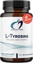 Designs for Health L-Tyrosine 1200mg - Tyrosine + 100mg Vitamine C Supplement - Dopamine Precursor Aminozuur, Non-GMO (120 Capsules)