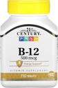 21st Century vitamin B-12, 500 mcg, 110 Bảng