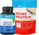 Equip Foods Grass- Fed Beef Liver Capsules & Prime Protein Powder Vanilla