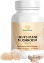 Lion's Mane Mushroom Nootropic כמוסות - תמיכה קוגניטיבית ובריאות המוח