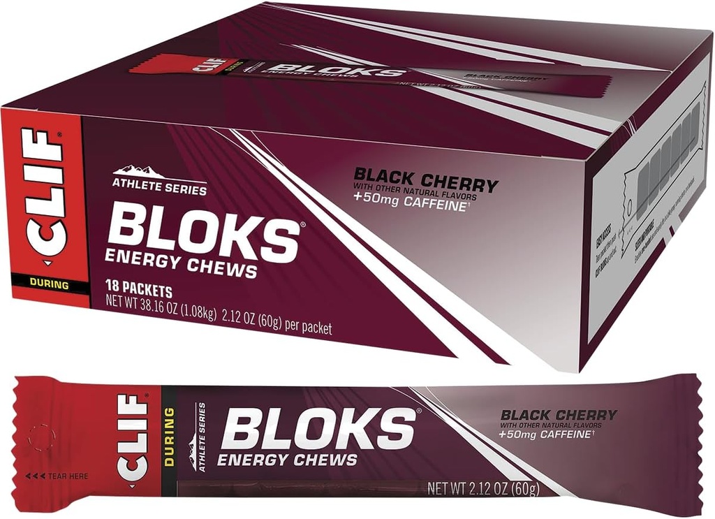 Clif Shot Bloklar, Black Cherry, 2.12 oz (Böyük 18)