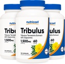Tribulus Nutricost Terrestris Ekstrak 750mg, 120 Capsules (3 Botol)