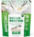 O času Vegan Protein Powder 22g Vanilla, naravne sestavine, ne-GMO, na osnovi rastlin, Gluten brez, brez soje, brez mleka, 32 Serving