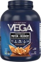 Vega Sport Vegan Protein Powder + Recovery - 30g Plant Protein trên mỗi dịch vụ, Bơ đậu phộng, 45 dịch vụ, 5g BCAAA, Probioics, NSF Certified, cho Shakes & smoothies, 4.2lbs (Packing May Vary)