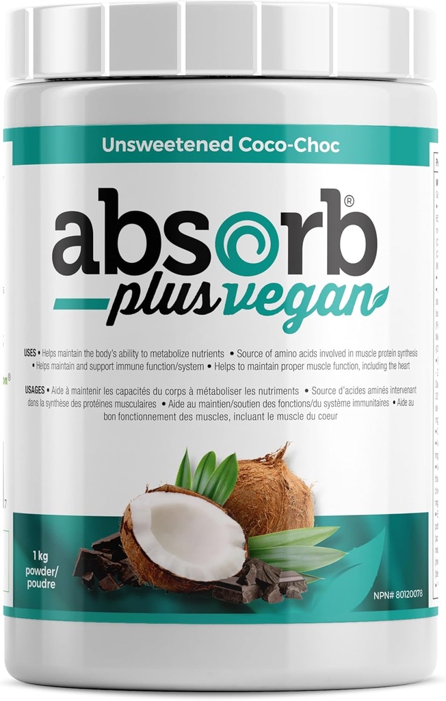 Vegan Protein - Gut Health, Nutritional Suppities, không có gen tự nhiên, Gluten- Free, chất lượng hóa học protein (2.2 lbs, Coco-Coc)