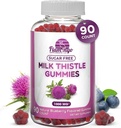 Milk Thistle Gummies- Natuurlijk smaak, Sugar-Free Milk Thistle 1000mg Extract  Heerlijk alternatief voor melk-distel Capsules, Power, of Thee - 90 Tellen