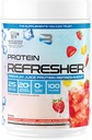 Geloof supplementen Proteïneverfrisser (25 porties) - Revolutionaire Juice-Type Wei Proteïne Poeder voor Fitness, Bodybuilding, Gym, of voor Grotere Proteïne Inname (25 scoops, Aardbei Lemonade)