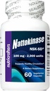 Nattokinase NSK-SD 2,000 יחידות 60 קפסולות - The Cardiovascular Superfood of Japan - Made in the USA with Japanese NSK-SD Nattokinase. המקורי והמחקרי ביותר של Nattokinase.
