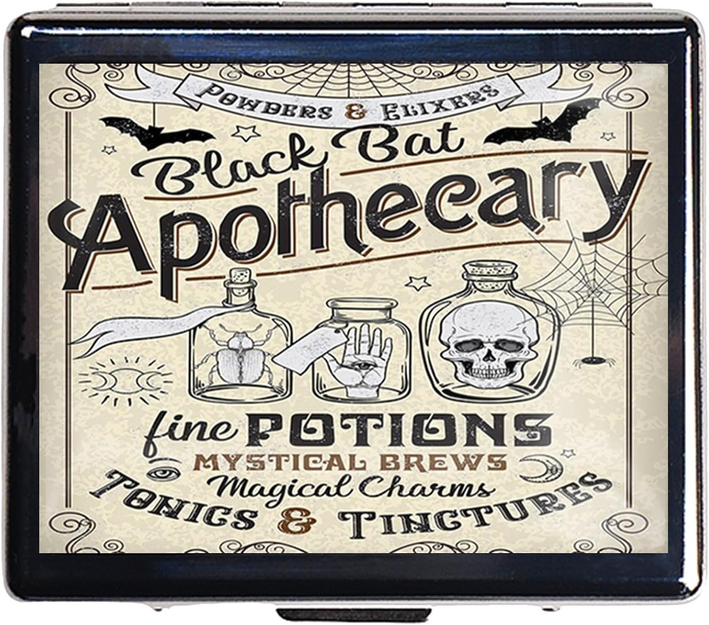 7 egun Chromed zilarrezko pilula-antolatzailea Ispiluaren barruan 8 zati bereizi ditu, Cute Travel Pill Antolatzailea Purse 7 egunetarako (Apothecary)