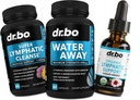 Water Pills Diuretics & Lymphatic Drainage Supplements - Natural Away Pills Water Retention & Organic Lymphatic Support Liquid Drops Cleanse - Fluid & Lymph System Support Supplement Detox
