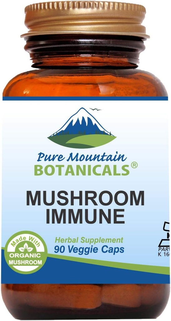 Only Mountain Buintics muchroom Immmun – 90 Cosher Capsulums with 14 Myceliums ทรงพลัง รวมถึง Certific Michitish - Ryshi - Ryshi – ตุรกี - Chaga - Coridyseps - Shiikense - Lions Mane