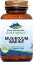 Pure Mountain Botaniks Mushroom Immune - 14 güclü Mycelium ilə Kosher Capsules Sertifikatlaşdırılmış Organic Maitake - Reishi - Türkiyə Tail - Chaga - Cordyceps - Shiitake - Lions Mane