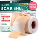 Silicone Scar Sheets, Silicone Scar Tape (1,6 "x 120" Roll-3M), Återanvändbara och effektiva Scar Removal Sheets, Silicone Scar Removal Sheets för kirurgiska skott, Healing Keloid, C-Section, Tummy Tuck