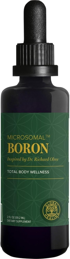Global Healing Center - Kişilər və Qadınlar üçün Boron Supplement - Bone Health, Metabolism, və inkişaf texnologiyası, 5 mg (2 Oz)