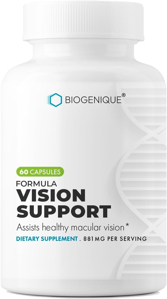 Vision Support Priedas su Lutein, likopene, Vitaminai ir mineralai akių sveikatai & Vision Health Support 60 Capsules - Pagaminta JAV - Non- GMO, Gluten Free