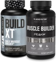 Jacked Factory Building-XT Daily Muscle Builder and Performance Enhancer (60 kapselia) & Essentials Lihas Building täydennysosa voimaa ja kasvua (30 kapselia)