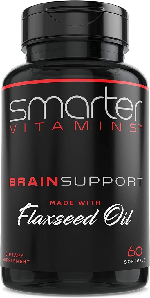 Suport cerebral mai inteligent Nootropic Supliment, Made with Alpha-GPC, L-Tyrosine & Acetil L-Carnitina ALCAR, Ulei de in, ALA DHA, 60 Softgel Energy Pills