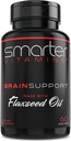 Smarter Brain Support Nootropic Supplement, Made with Alpha- GPC, L- Tyrosine & Acetyl L- Carnitine ALCAR, Olej lniany, ALA DHA, 60 Softgel Energy Pills