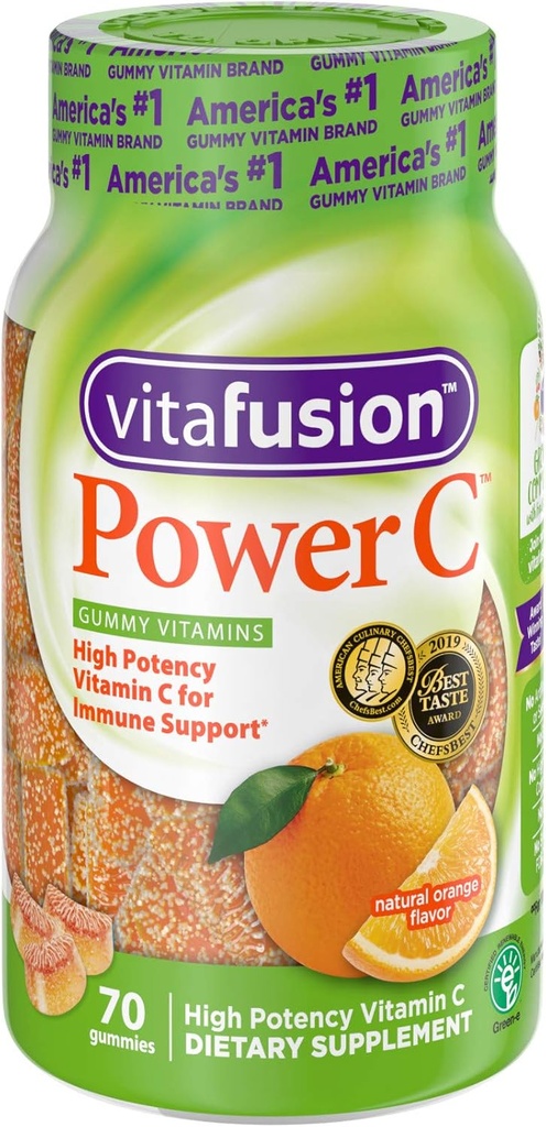 Vitafusion Power C Gummy Vitaminai, 70ct, pakuotėje po 3