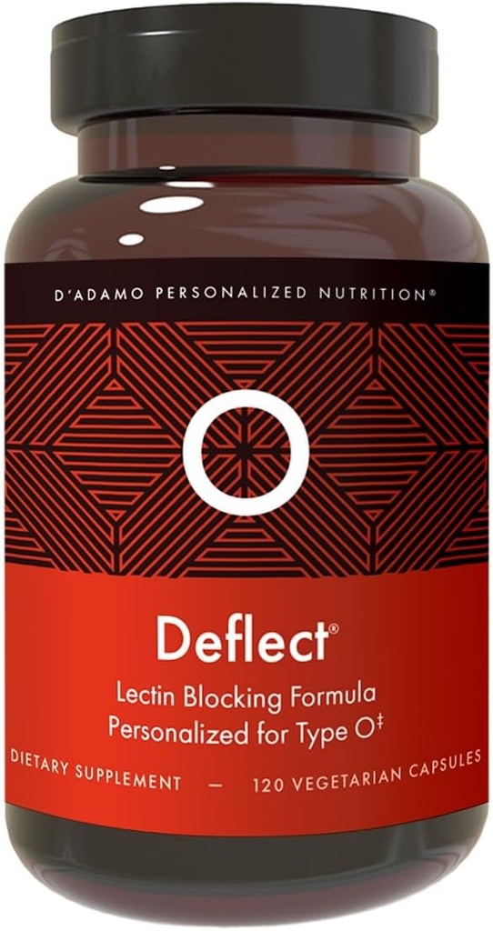 D'Adamo 个性化营养 Deflect Lectin Blocker (血型为O) - 120 维基百科中的相关条目: Capsules 代谢助推. 免疫支持. 在美国制造的