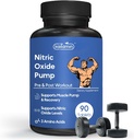 Intric Oxide suplementari per a Men Muscle Creixement Ð Arginine Glamina & Ornithine - 90 Vegan, No- GO Pilsing Male Sanitat
