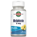 KAL Melatonin 5 mg Supplement for Adults - Sleep Aid & Rest Support, Fast Release Lozenges, Melatonin 5mg & Vitamin B6 10mg for Men & Women, Promotes Calm, Vegetarian - 60 Count