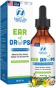 Natrulo natural urechi picături pentru infectia urechii - homeopatic, Herbal Eardrops pentru adulți, copii și animale de companie - pentru dureri de ureche, urechi înot, Losen Wax - Copii ulei de ureche sigur, Made in USA (2 Oz)