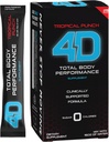 4D - Tropical Punch 25 Unit Box - ויטמין & Energy אבקת Packets - Zero Calories & Sugars - Gluten Free, non-GMO, Keto & Vegan Friendly