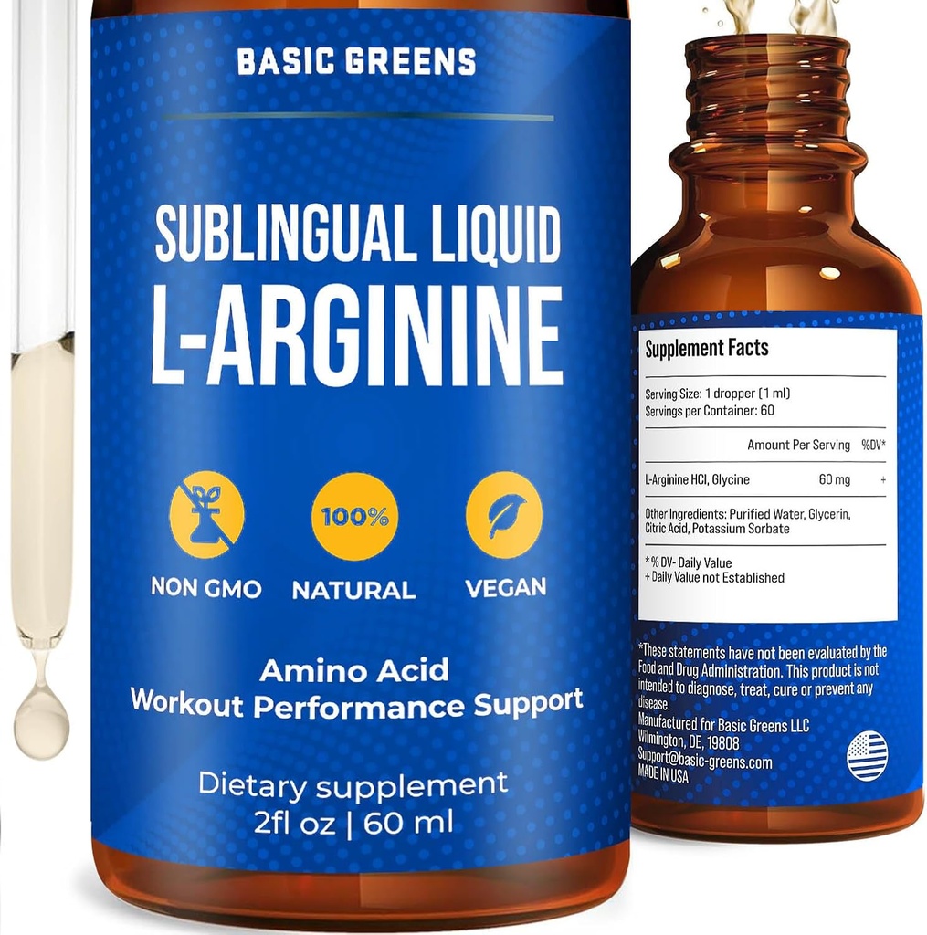L Arginine Liquid - L-Arginine suplementari per homes i Dones amb l'Oxric Oxid Precurs, L Arginine suplementari