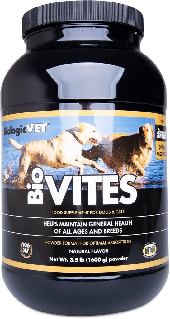 Biologit BioVITIST Sultiple-Nutrites - Primumium Cat & Dog Elements - สนับสนุน Immun, Matabolism, Skin & digestive Health Health - รวม Amisids, Prezymes & more - 3.5 Ib.
