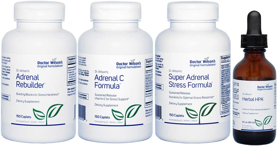 Dr. Wilson's Adrenal Fatigue Protocol kit voor Adrenal Support HPA Large