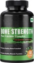One Zone Bone Power - Plant-based Calcium, Magnesium, Zinc, ויטמין D3, VIT B12, K2 - GMO, Soy, Gluten Free Ingredients - Whole Food תוסף לבריאות העצם - 60 כמוסות ידידותיות טבעוניות