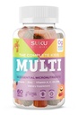 SUKU The Complete Kids Multivitamin Gummies – Vitamins A, C, D, E, B6, B12, Folate & Zinc – Immune Support, Sugar-Free, Gluten-Free, Non-GMO, Tropical Bonanza Flavor – 60 Count