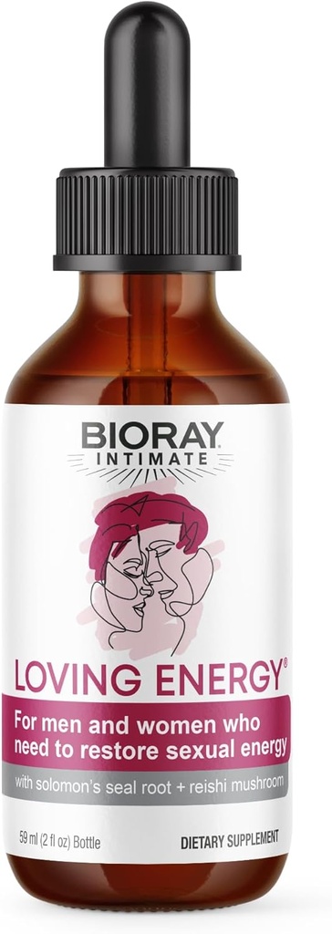 BIORAY Intimate Loving Energy - 2 fl oz - z Medicinal Mushrooms - Non-GMO, Vegan, Gluten Free